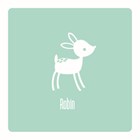 blauw geboorte kaartje jongen met hert